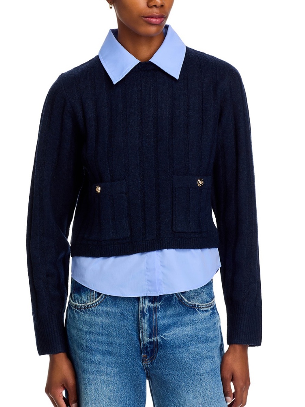 French Connection Ellie Combo Sweater Size XS